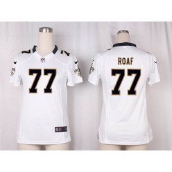 Women Nike New Orleans Saints #77 Willie Roaf Game White NFL Jersey