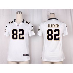 Women Nike New Orleans Saints #82 Coby Fleener Game White NFL Jersey