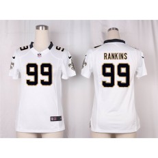 Women Nike New Orleans Saints #99 Sheldon Rankins Game White NFL Jersey