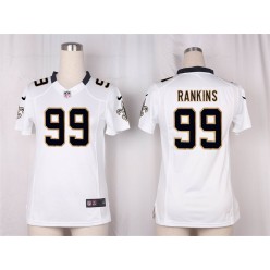 Women Nike New Orleans Saints #99 Sheldon Rankins Game White NFL Jersey