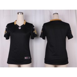 Women Nike New Orleans Saints Blank Game Black Team Color NFL Jersey