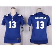 Women Nike New York Giants #13 Odell Beckham Jr Game Royal Blue Team Color NFL Jersey