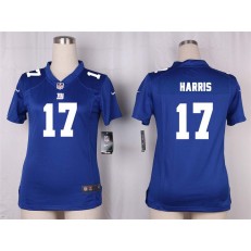 Women Nike New York Giants #17 Dwayne Harris Game Royal Blue Team Color NFL Jersey