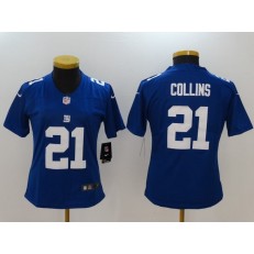 Women Nike New York Giants #21 Landon Collins Blue Vapor Untouchable NFL Limited Jersey