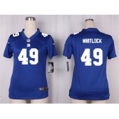 Women Nike New York Giants #49 Nikita Whitlock Game Royal Blue Team Color NFL Jersey