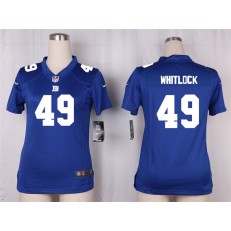 Women Nike New York Giants #49 Nikita Whitlock Game Royal Blue Team Color NFL Jersey