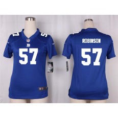 Women Nike New York Giants #57 Keenan Robinson Game Royal Blue Team Color NFL Jersey