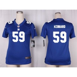 Women Nike New York Giants #59 Devon Kennard Game Royal Blue Team Color NFL Jersey