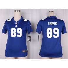 Women Nike New York Giants #89 Mark Bavaro Game Royal Blue Team Color NFL Jersey