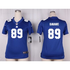 Women Nike New York Giants #89 Mark Bavaro Game Royal Blue Team Color NFL Jersey