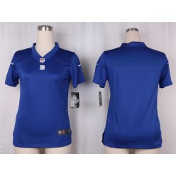 Women Nike New York Giants Blank Game Royal Blue Team Color NFL Jersey