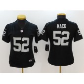 Women Nike Oakland Raiders #52 Khalil Mack Black Vapor Untouchable NFL Limited Jersey