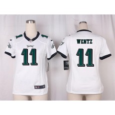 Women Nike Philadelphia Eagles #11 Carson Wentz Game White NFL Jersey