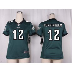 Women Nike Philadelphia Eagles #12 Randall Cunningham Game Midnight Green Team Color NFL Jersey