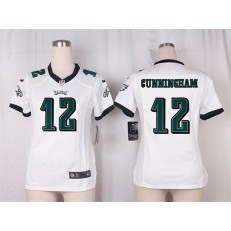 Women Nike Philadelphia Eagles #12 Randall Cunningham Game White NFL Jersey
