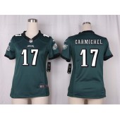 Women Nike Philadelphia Eagles #17 Harold Carmichael Game Midnight Green Team Color NFL Jersey