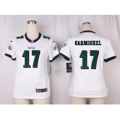 Women Nike Philadelphia Eagles #17 Harold Carmichael Game White NFL Jersey
