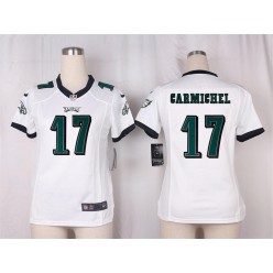 Women Nike Philadelphia Eagles #17 Harold Carmichael Game White NFL Jersey