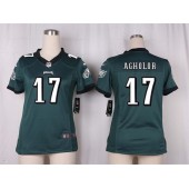 Women Nike Philadelphia Eagles #17 Nelson Agholor Game Midnight Green Team Color NFL Jersey