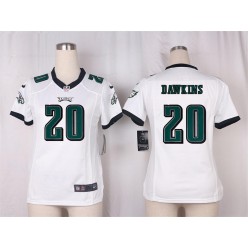 Women Nike Philadelphia Eagles #20 Brian Dawkins Game White NFL Jersey