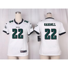 Women Nike Philadelphia Eagles #22 Nolan Carroll Game White NFL Jersey