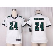 Women Nike Philadelphia Eagles #24 Ryan Mathews Game White NFL Jersey