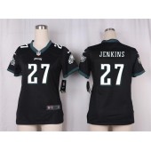 Women Nike Philadelphia Eagles #27 Malcolm Jenkins Game Black Alternate NFL Jersey