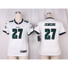 Women Nike Philadelphia Eagles #27 Malcolm Jenkins Game White NFL Jersey