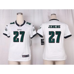Women Nike Philadelphia Eagles #27 Malcolm Jenkins Game White NFL Jersey