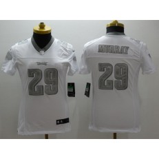 Women Nike Philadelphia Eagles #29 DeMarco Murray White Platinum NFL Limited Jersey