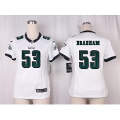 Women Nike Philadelphia Eagles #53 Nigel Bradham Game White NFL Jersey