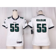 Women Nike Philadelphia Eagles #55 Brandon Graham Game White NFL Jersey