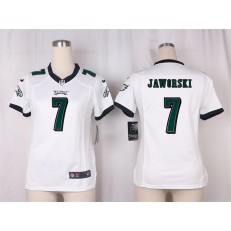 Women Nike Philadelphia Eagles #7 Ron Jaworski Game White NFL Jersey