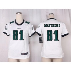 Women Nike Philadelphia Eagles #81 Jordan Matthews Game White NFL Jersey