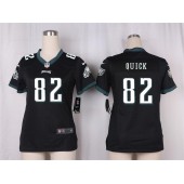 Women Nike Philadelphia Eagles #82 Mike Quick Game Black Alternate NFL Jersey