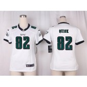 Women Nike Philadelphia Eagles #82 Mike Quick Game White NFL Jersey
