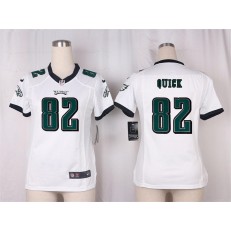 Women Nike Philadelphia Eagles #82 Mike Quick Game White NFL Jersey