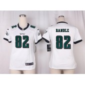 Women Nike Philadelphia Eagles #82 Randle Game White NFL Jersey