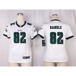 Women Nike Philadelphia Eagles #82 Randle Game White NFL Jersey