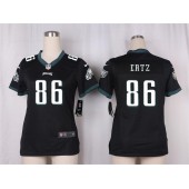 Women Nike Philadelphia Eagles #86 Zach Ertz Game Black Alternate NFL Jersey