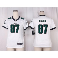 Women Nike Philadelphia Eagles #87 Brent Celek Game White NFL Jersey