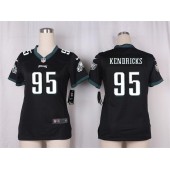 Women Nike Philadelphia Eagles #95 Mychal Kendricks Game Black Alternate NFL Jersey