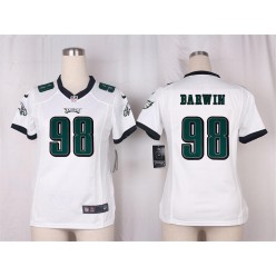 Women Nike Philadelphia Eagles #98 Connor Barwin Game White NFL Jersey