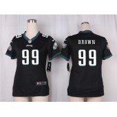 Women Nike Philadelphia Eagles #99 Jerome Brown Game Black Alternate NFL Jersey