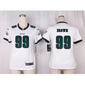 Women Nike Philadelphia Eagles #99 Jerome Brown Game White NFL Jersey