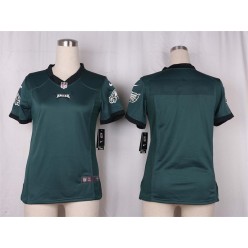 Women Nike Philadelphia Eagles Blank Game Midnight Green Team Color NFL Jersey