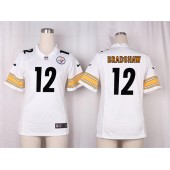 Women Nike Pittsburgh Steelers #12 Terry Bradshaw Game White NFL Jersey