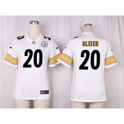 Women Nike Pittsburgh Steelers #20 Rocky Bleier Game White NFL Jersey