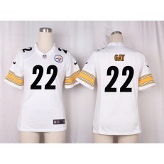 Women Nike Pittsburgh Steelers #22 William Gay Game White NFL Jersey