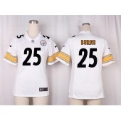 Women Nike Pittsburgh Steelers #25 Artie Burns Game White NFL Jersey